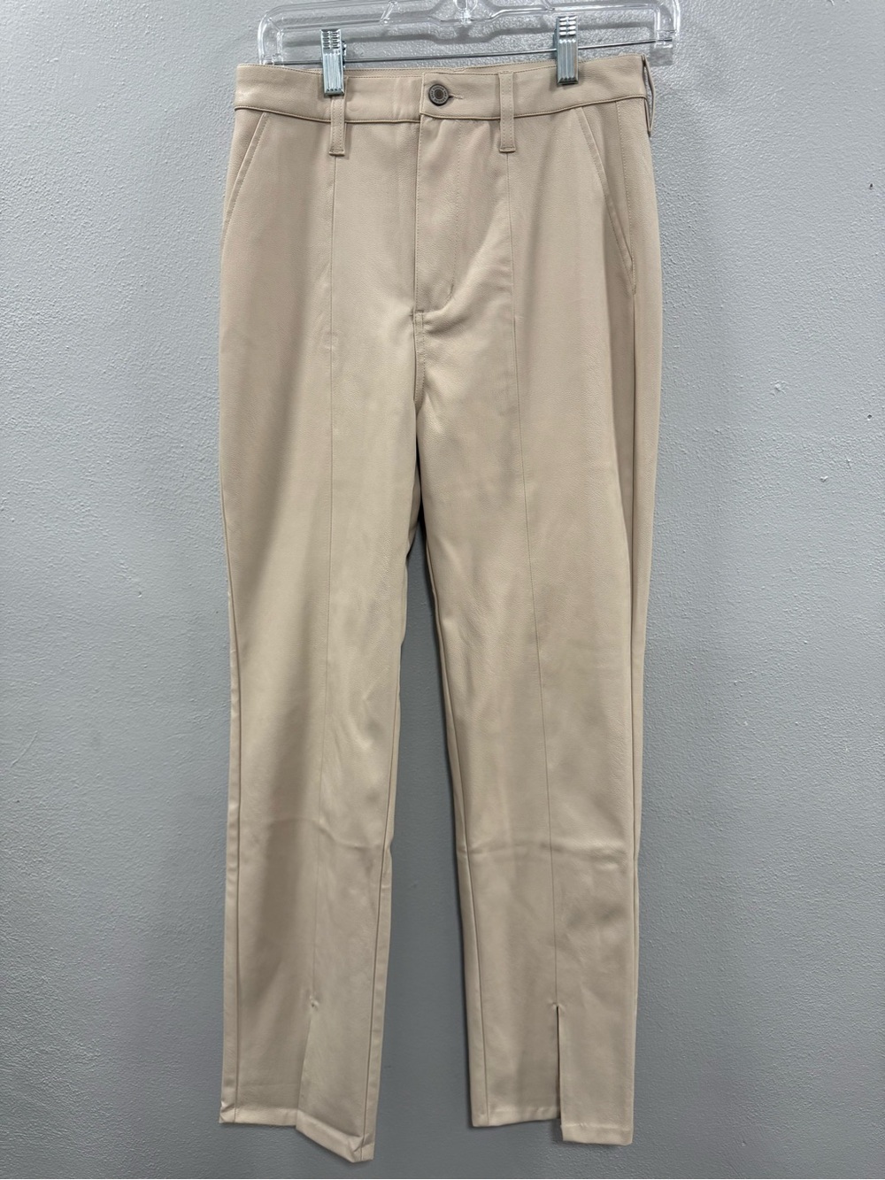 KanCan Straight Leg Pants in Beige